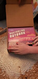 Australian outbark... a box with dog treats