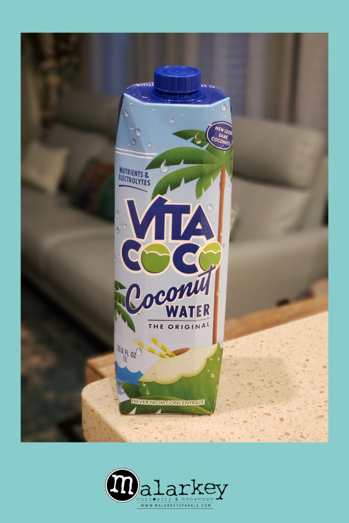 vita coco coconute water on a counter