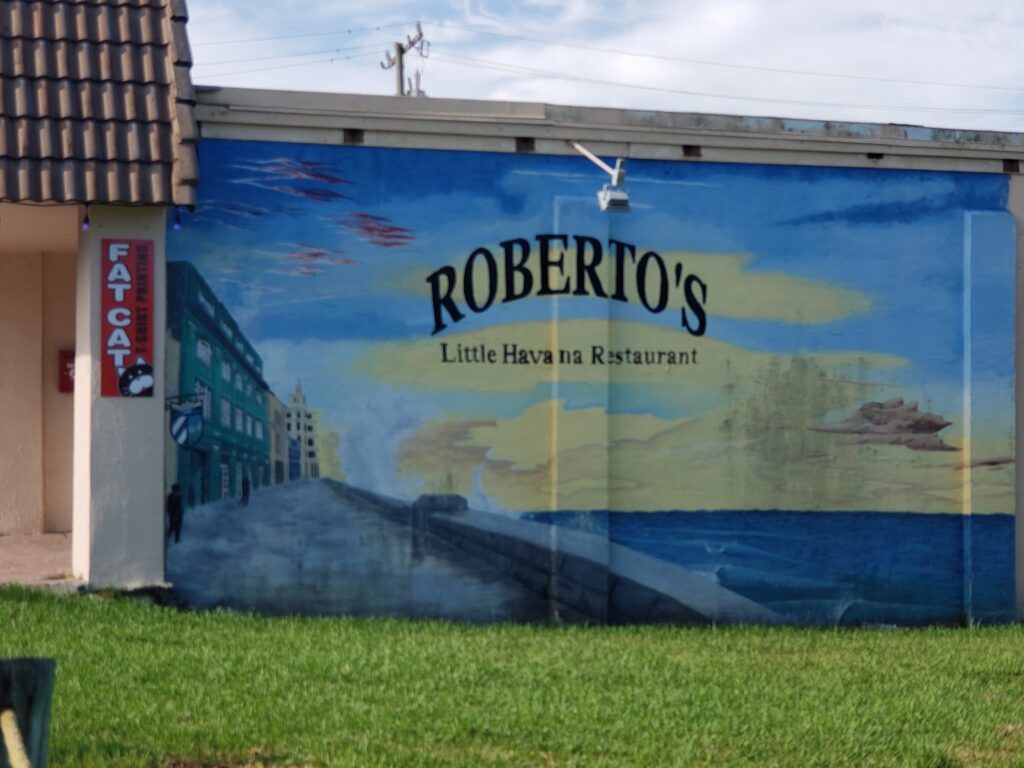 robertos front of the building - Painting on the side of the building