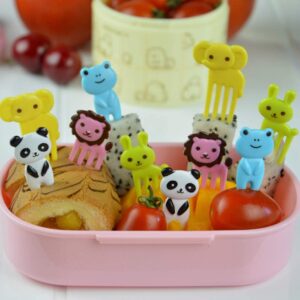 lunch picks with animals and food for kids