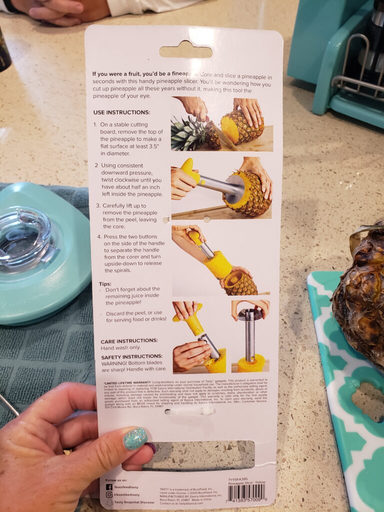 pineapple step by step instructions