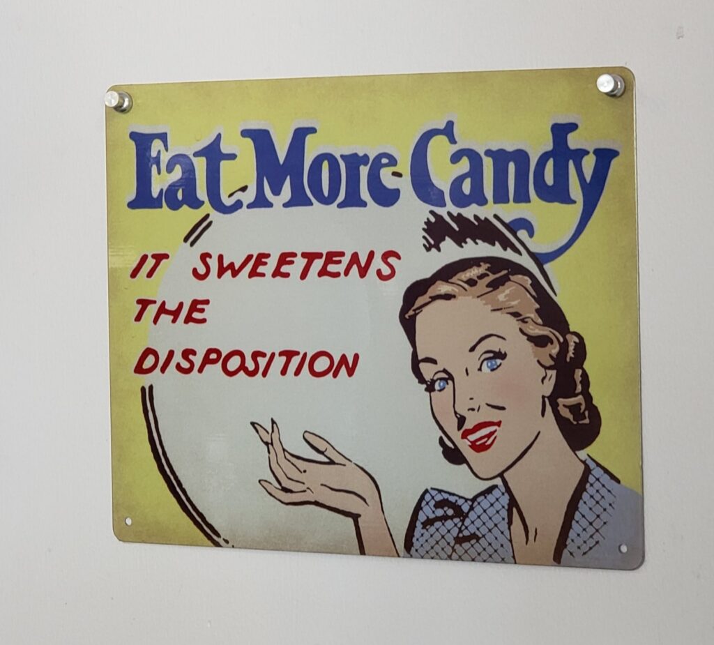 sweeties ice cream pin - eat more candy