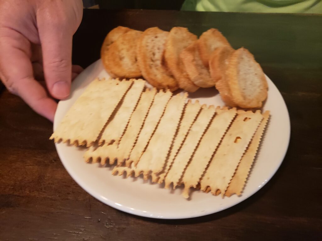 wine bar george large board - the crackers on a plate