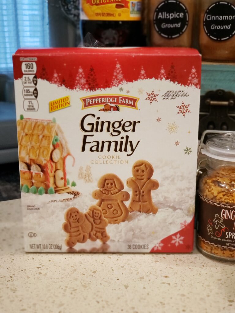box of ginger family o the counter