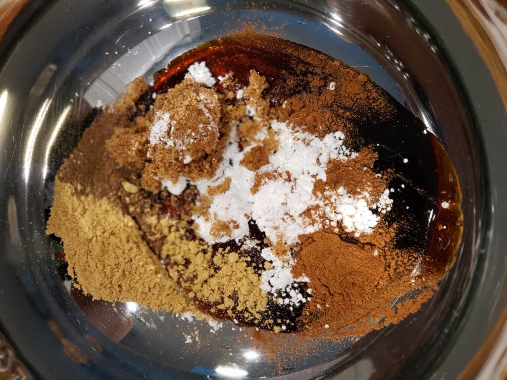 all the french toast spices in a bowl