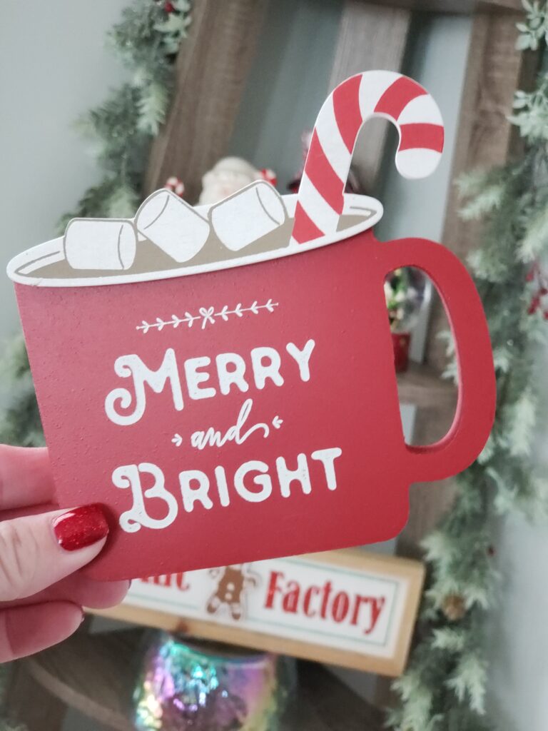 hot cocoa bombs - merry and bright sign