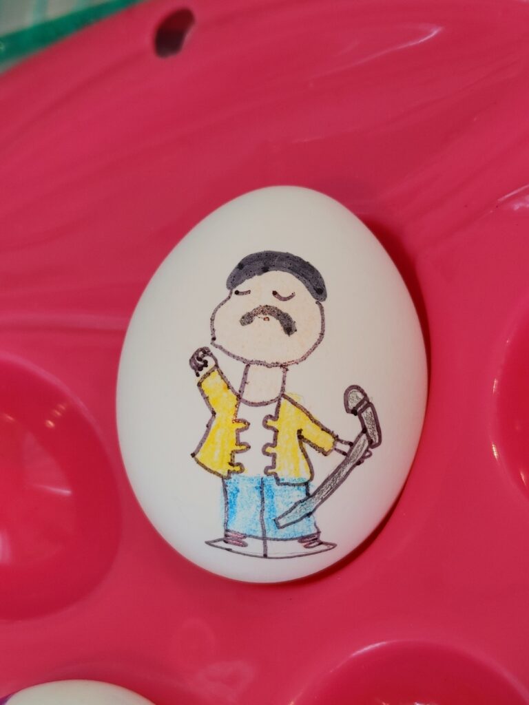 egg coloring on easter