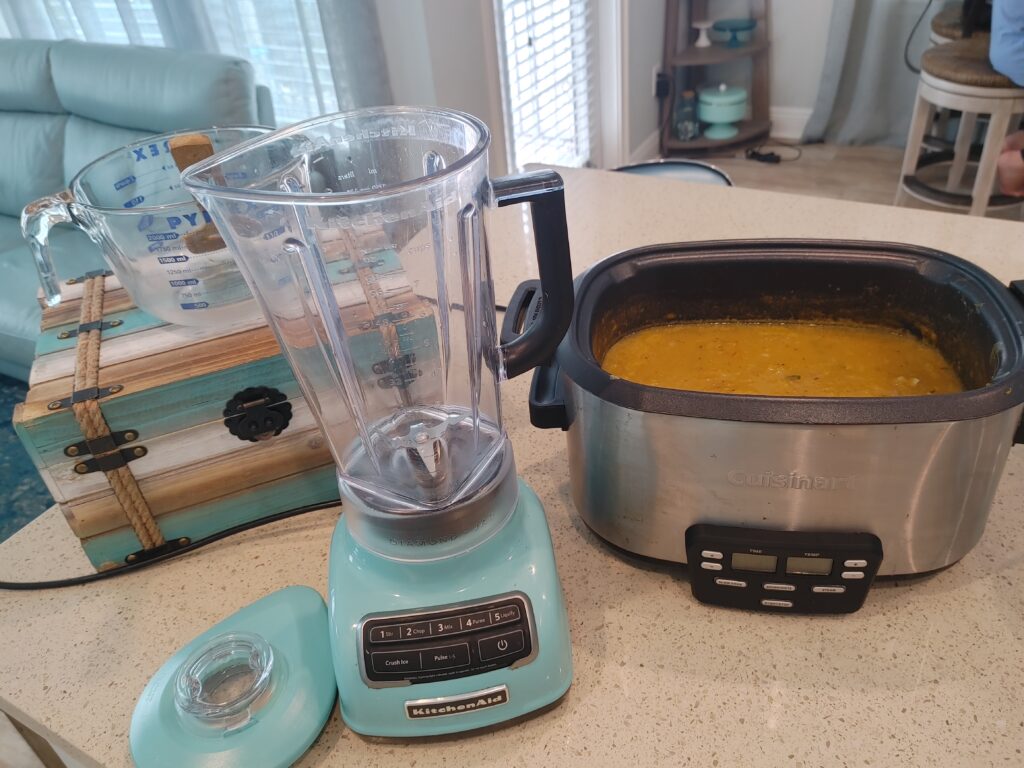 butternut squash soup with sausage
