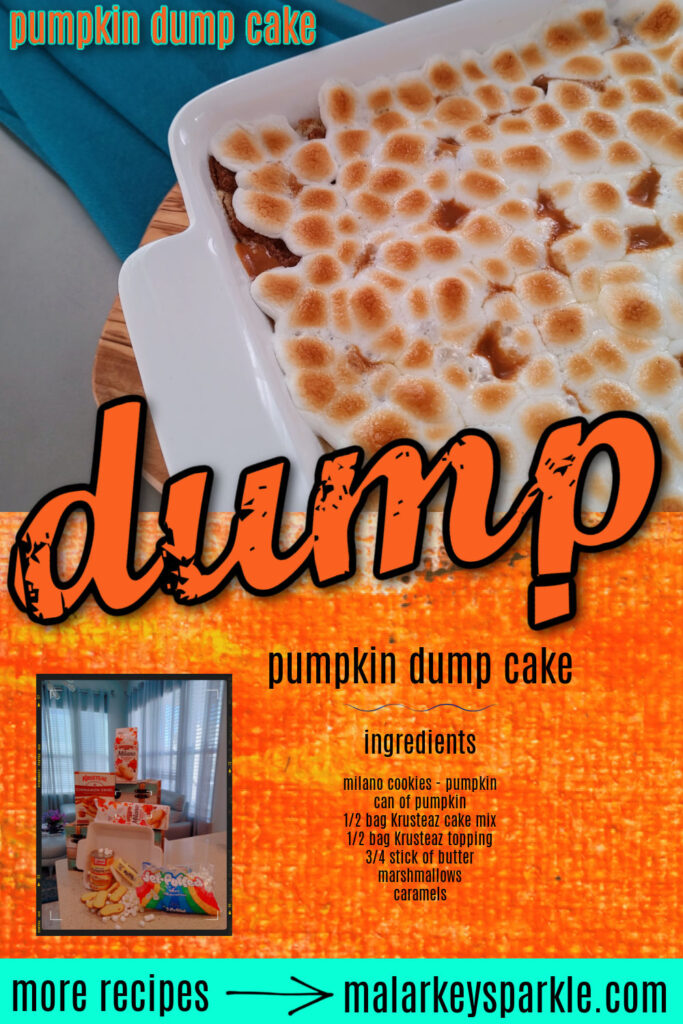 pumpkin dump cake - malarkey