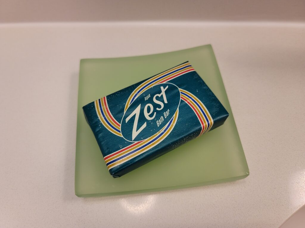 zest fully clean soap from cabana bay hotel