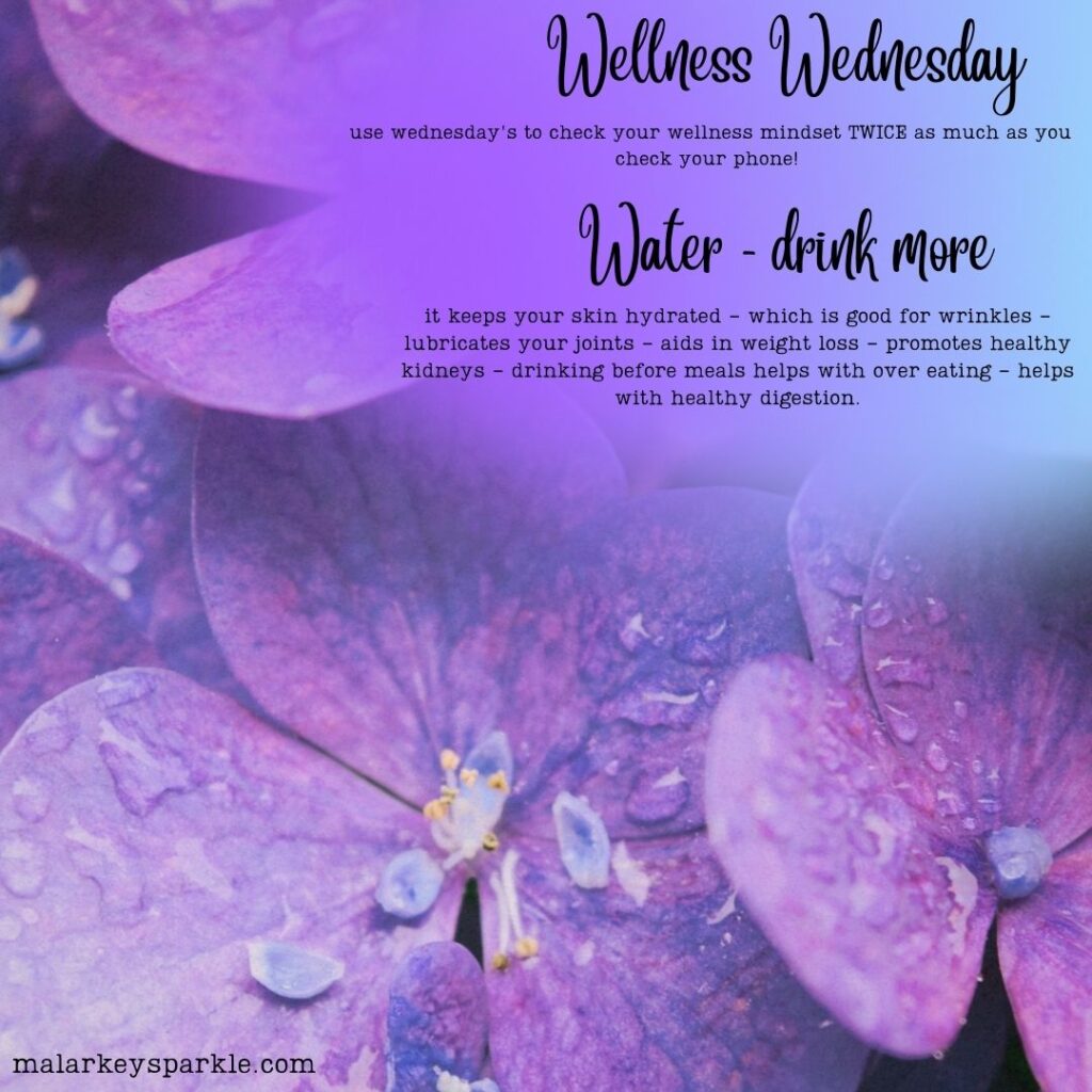 wellness Wednesday - drink more water
