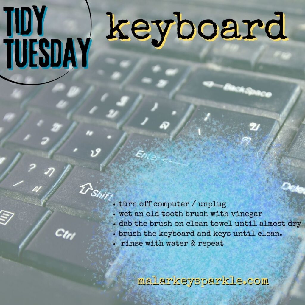 tidy tuesday - keyboard cleaning