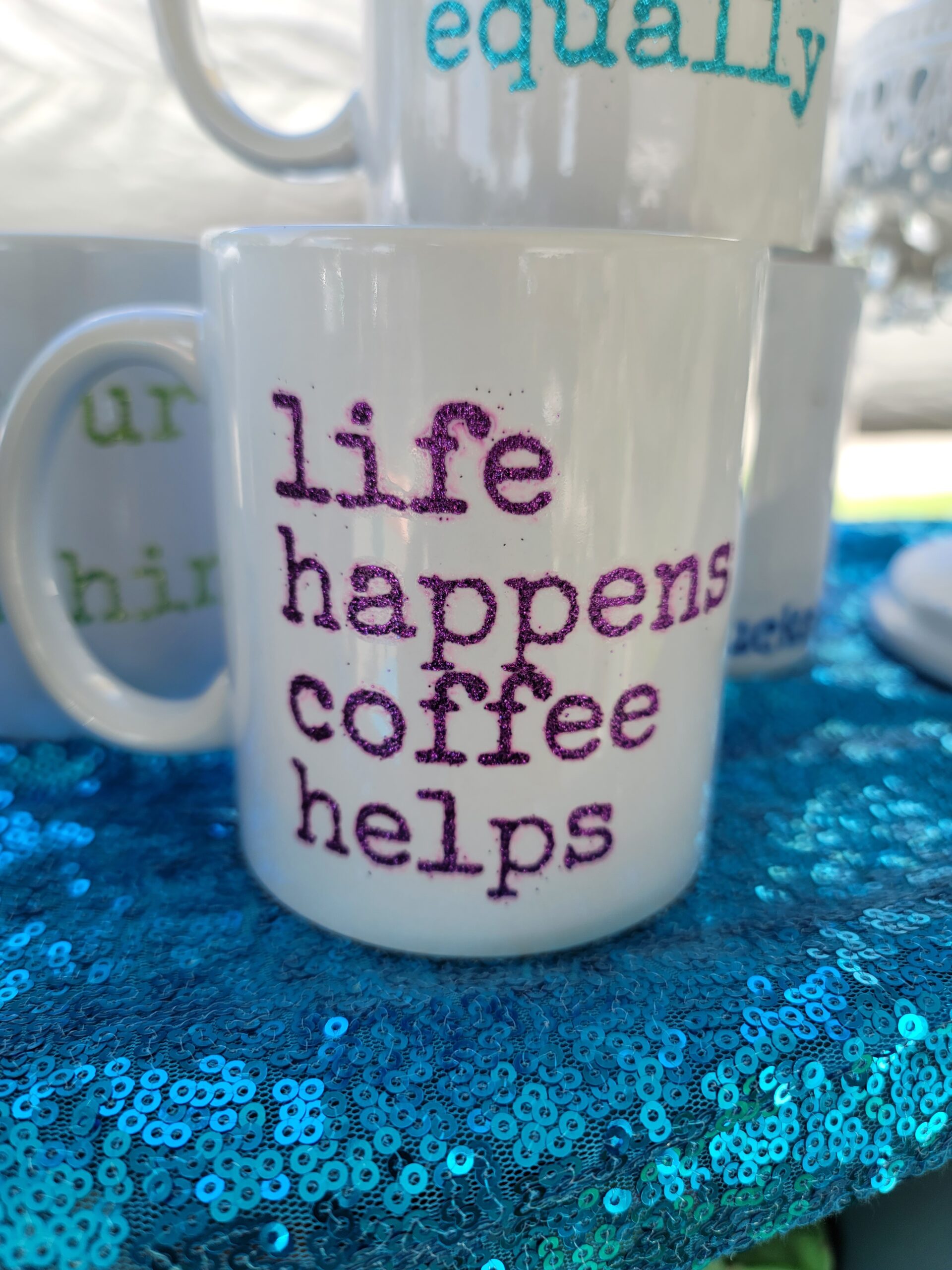 malarkey's first vendor fair exposed - life happens coffee helps - coffee cup