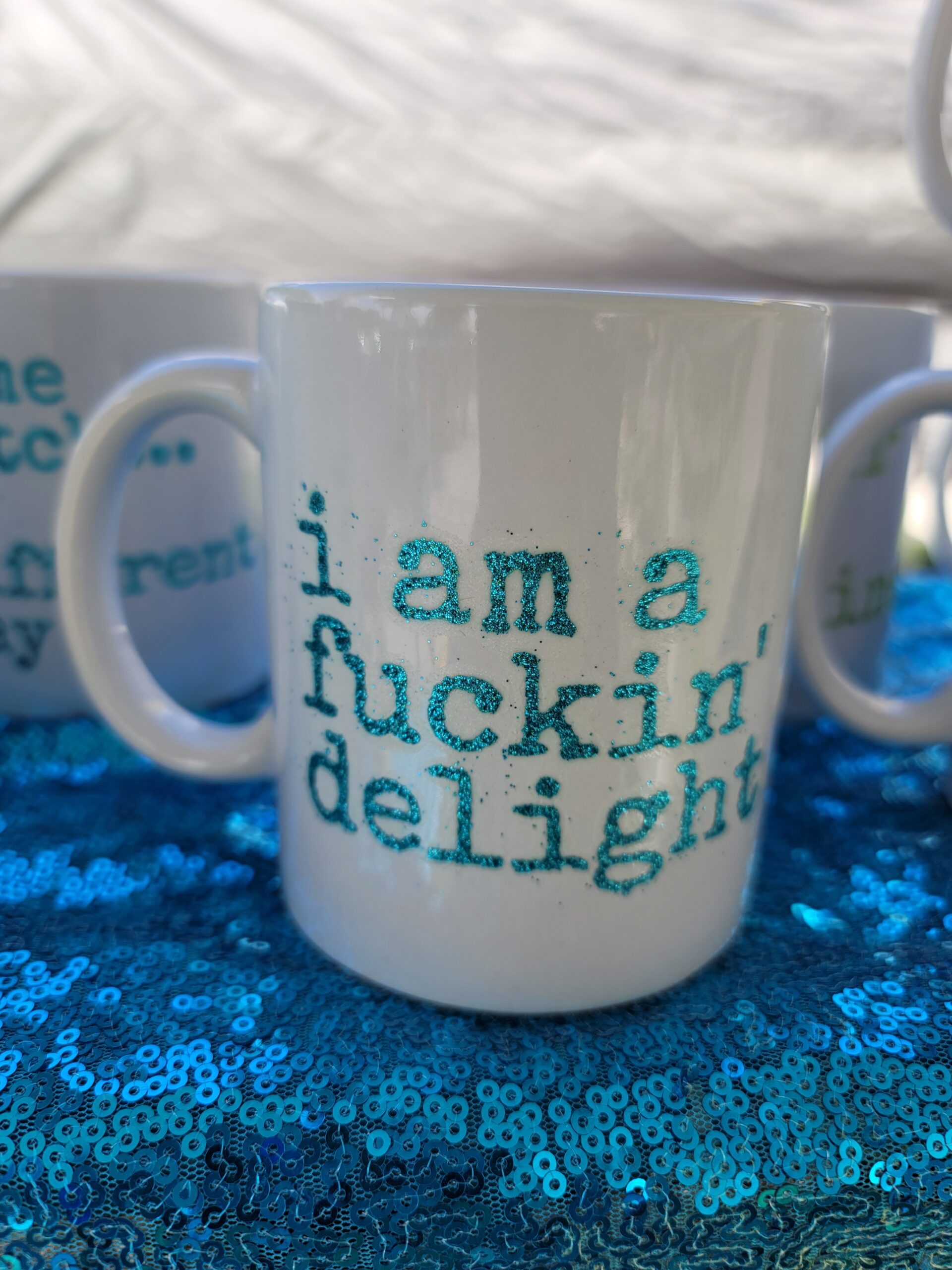 i am a fuckin' delight - coffee cup