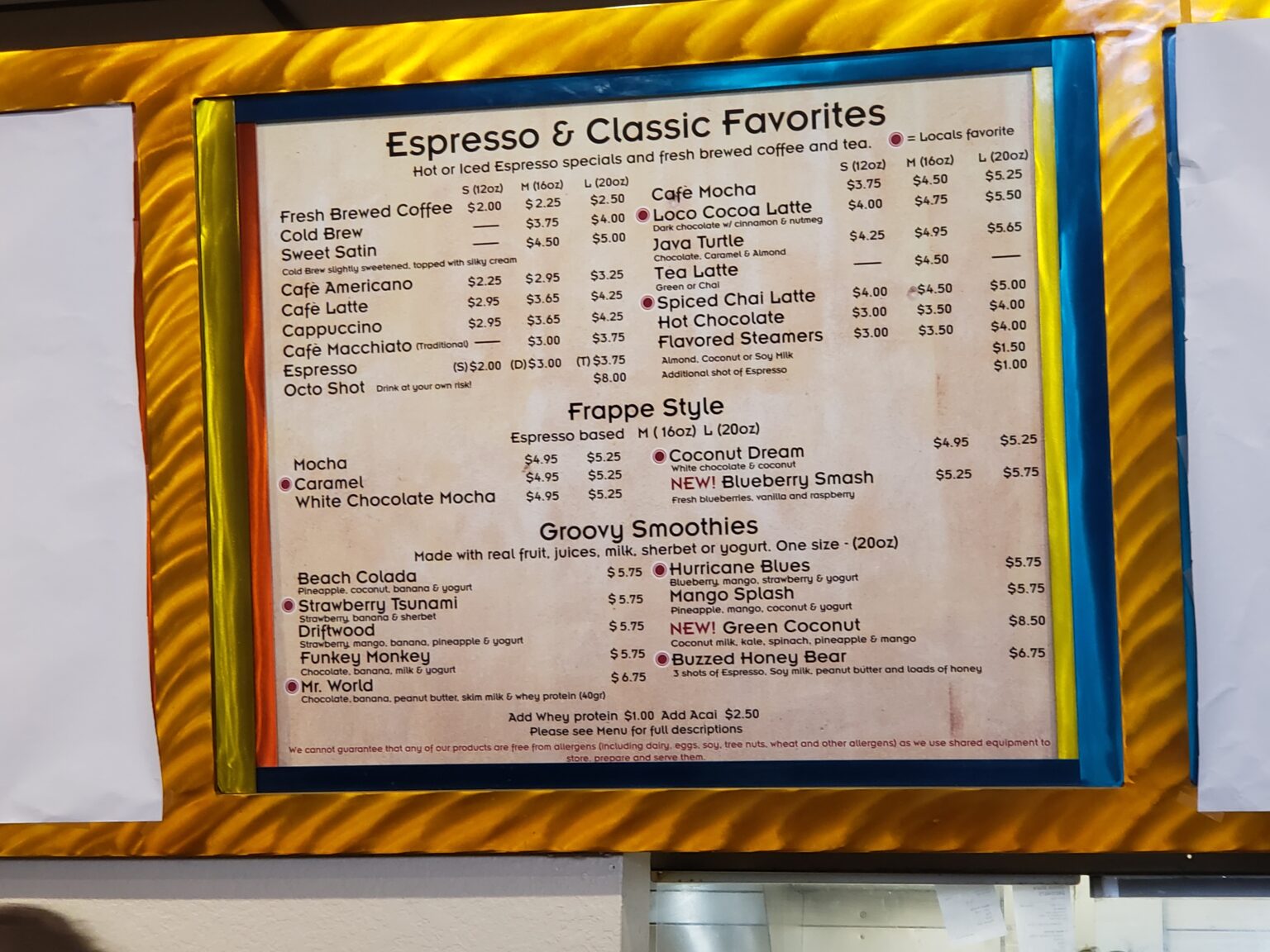 Juice N Java Cafe Review & Menu Freedom Fighters ⋆ malarkey