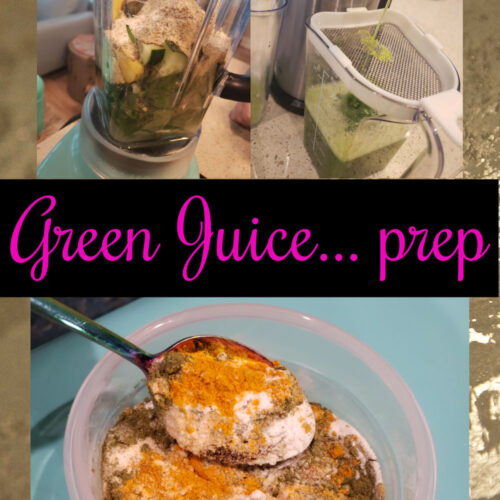green juice prep