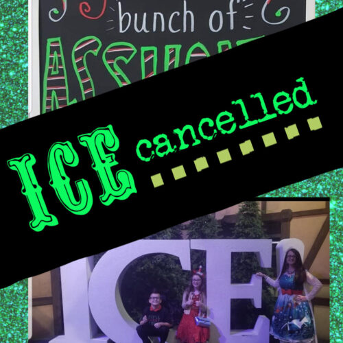ICE CANCELLED - jolliest bunch of assholes and ice picture with a cancellation sign across it