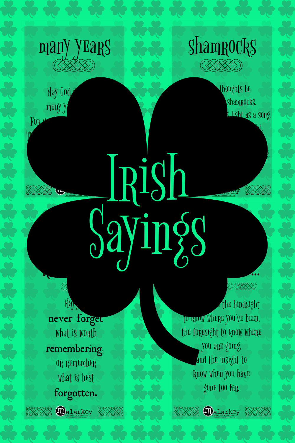 Irish Blessings / Toasts / Sayings ⋆ malarkey