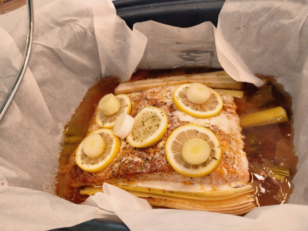salmon leeks lemon and garlic crockpot