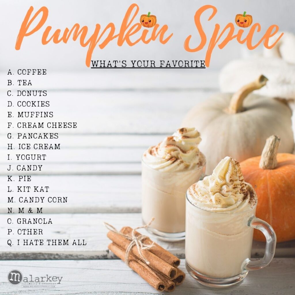 pumpkin spice what do you like the most