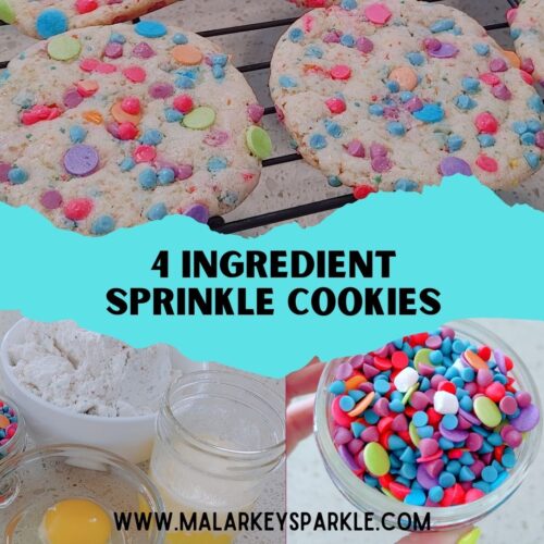 4 ingredient sprinkle cake cookies - malarkey