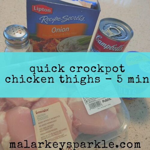 chicken crockpot - with garlic - malarkey