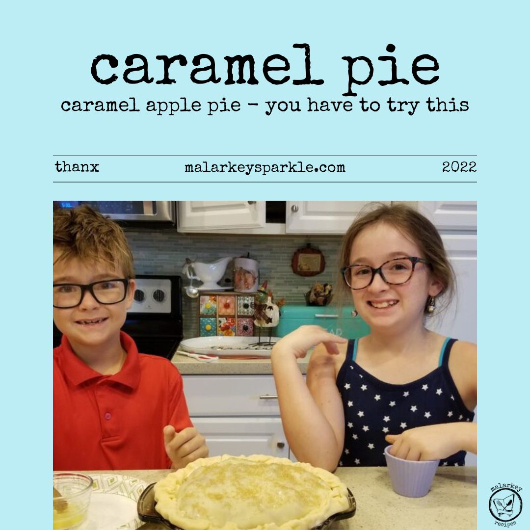 this is the best pie apples with caramel