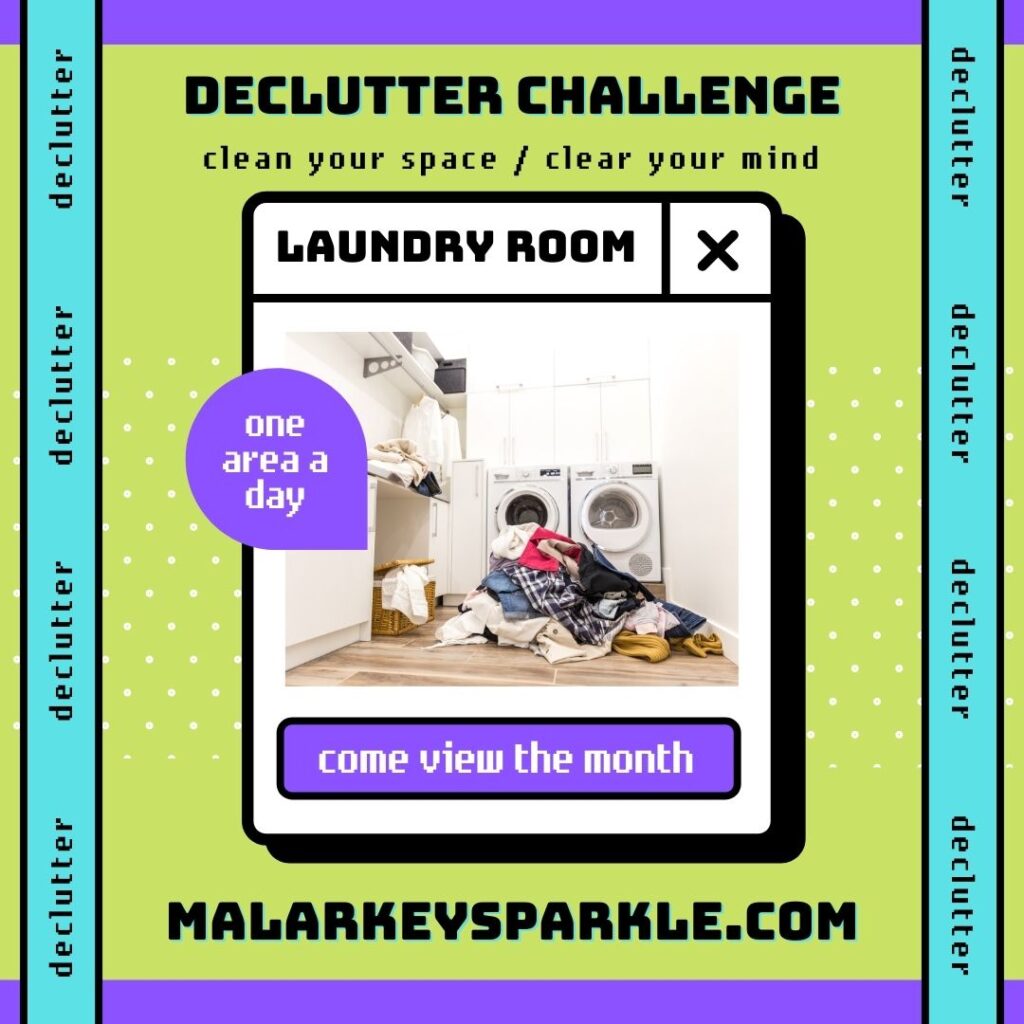 declutter laundry room ad