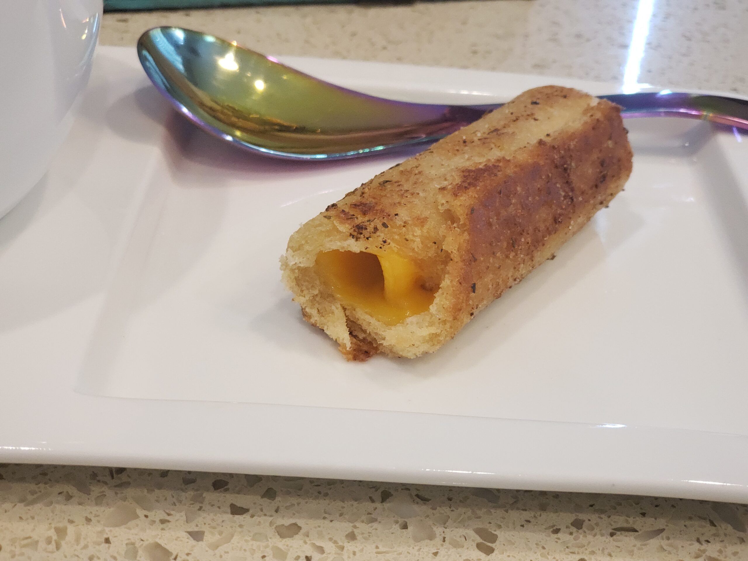 rolled grilled cheese great for soup