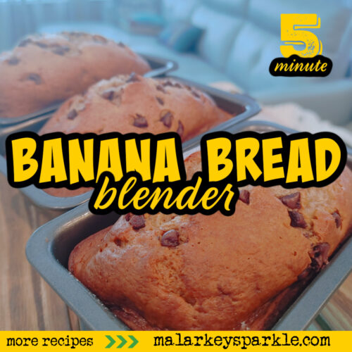 5 minute banana bread in the blender
