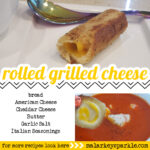 rolled grilled cheese for soup