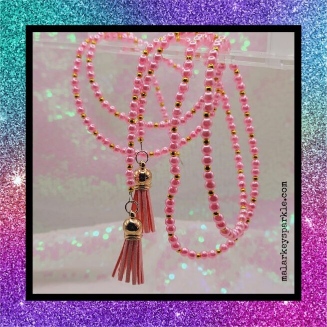 hair beads - pink