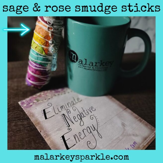 sage and rose smudges sticks