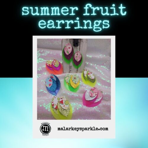 summer fruit earrings