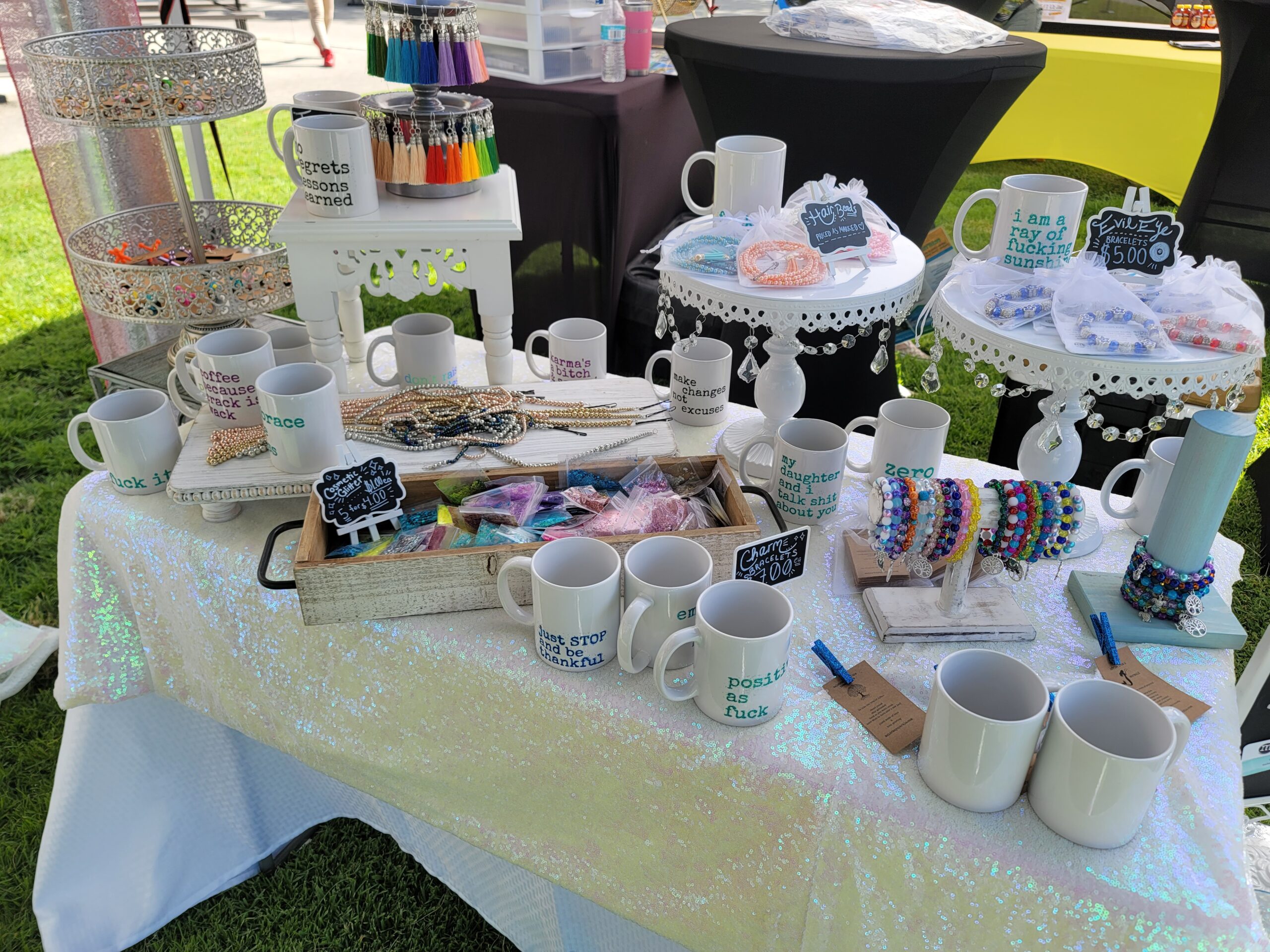 malarkey market - right table set up - malarkey's first vendor fair exposed