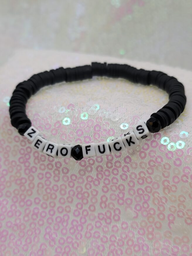 zero fucks bracelet