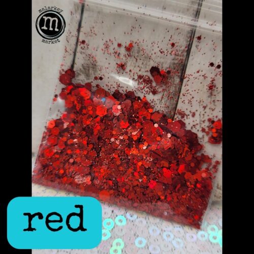 red glitter pack
