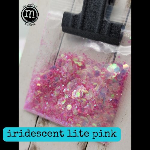iridescent lite pink glitter pack