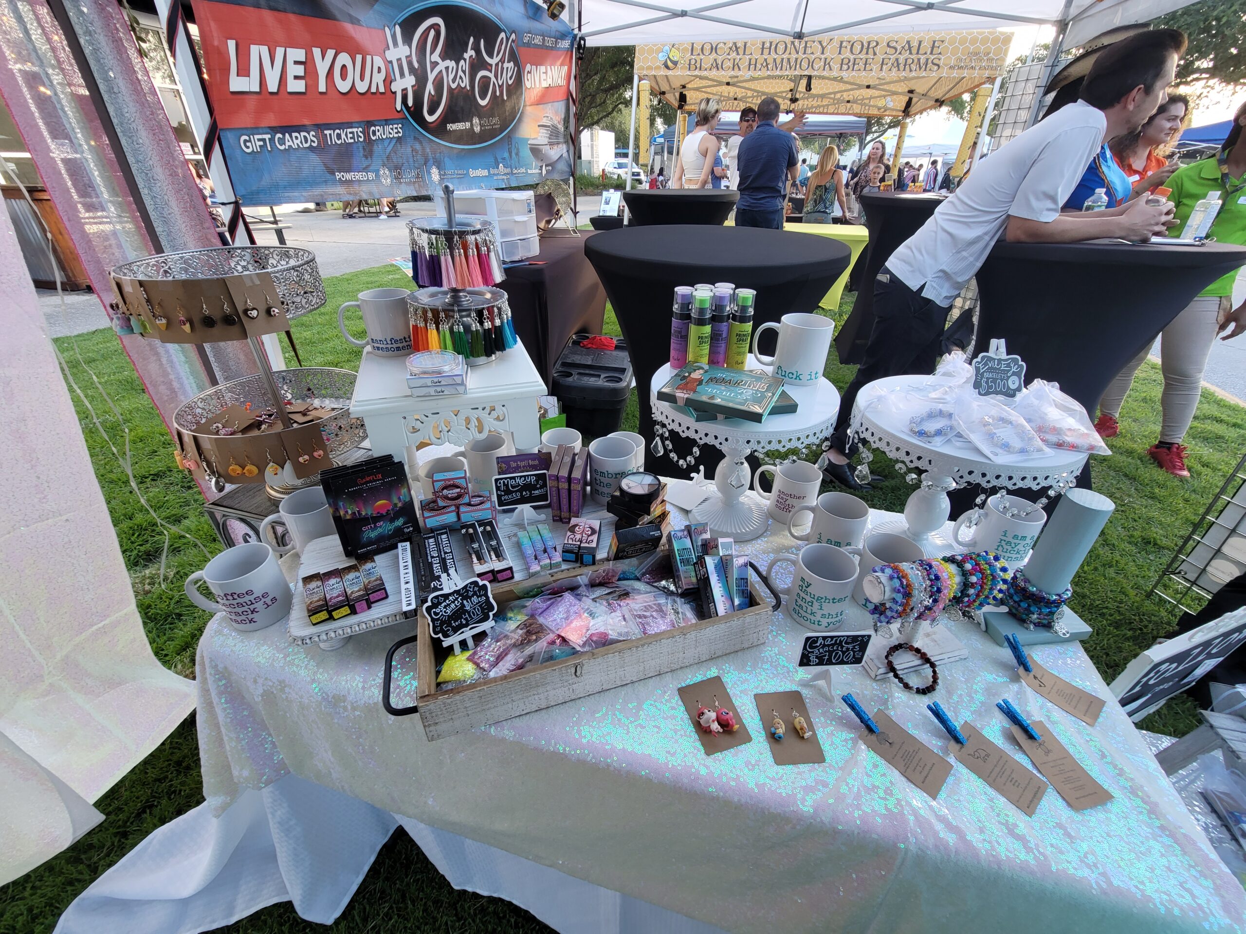 malarkey market - right table set up - malarkey's first vendor fair exposed