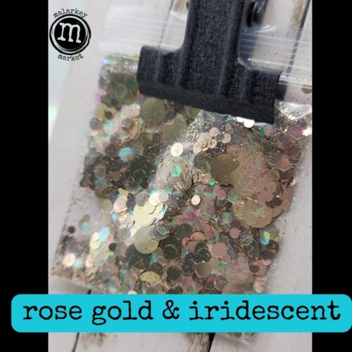rose gold & iridescent