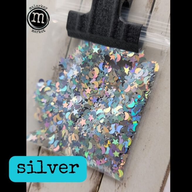 silver glitter pack