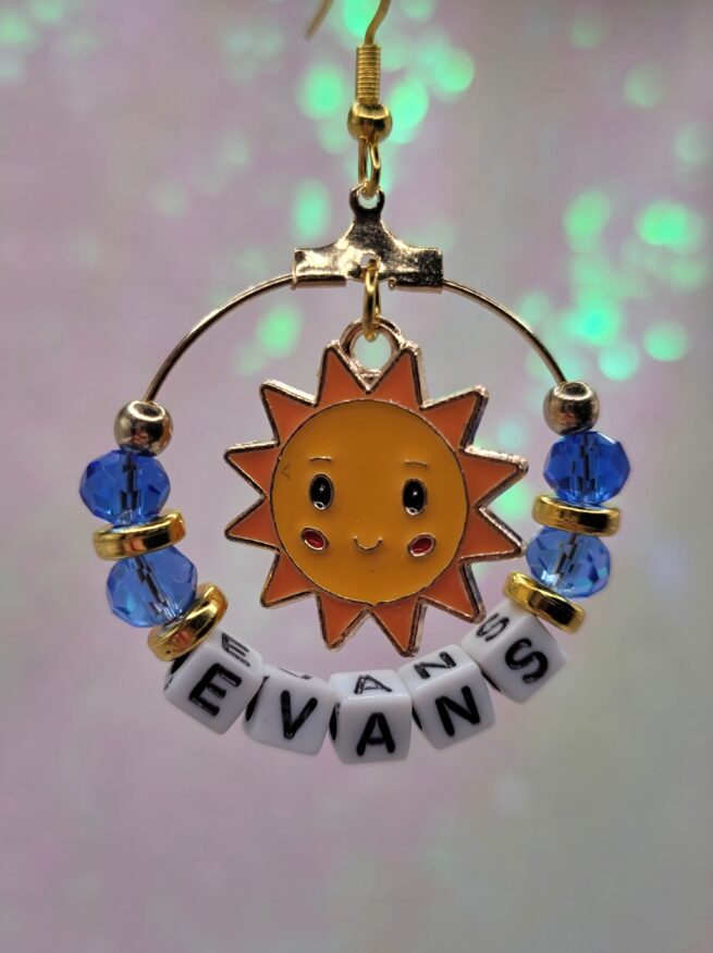 EVANS dangle earrings with sun
