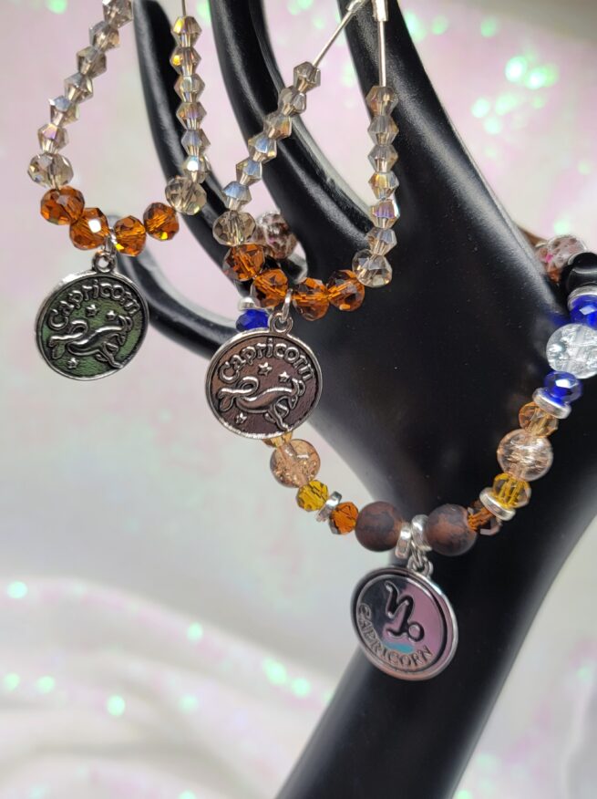 capricorn - zodiac bracelet & earring set - exclusive
