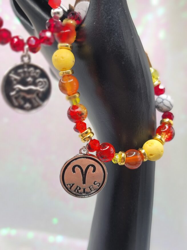 Aries - zodiac bracelet & earring set - exclusive