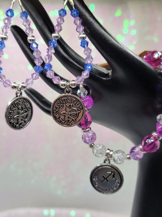 sagittarius - zodiac bracelet & earring set - exclusive