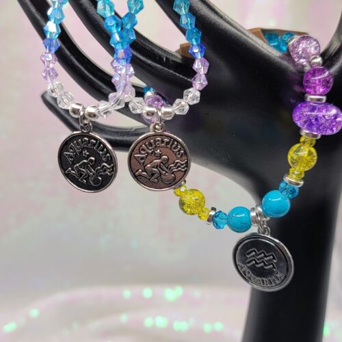 aquarius - zodiac bracelet & earring set - exclusive