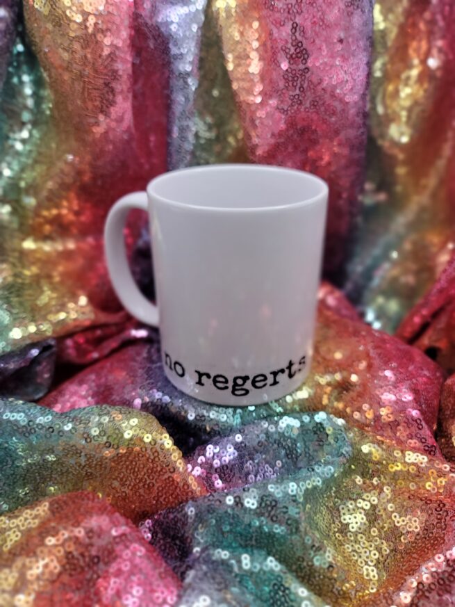 no regerts coffee cup
