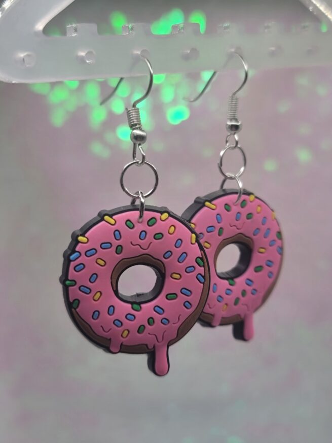 dunkin donut earrings