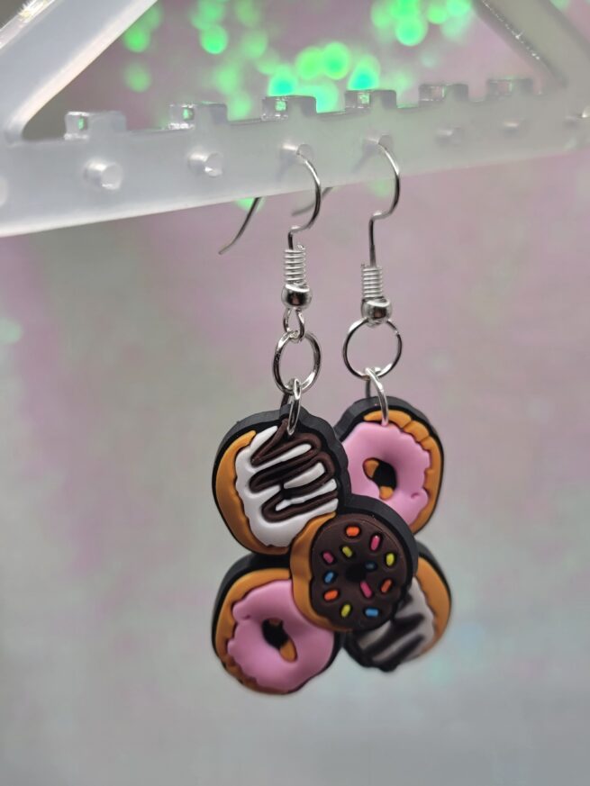 dunkin donut earrings