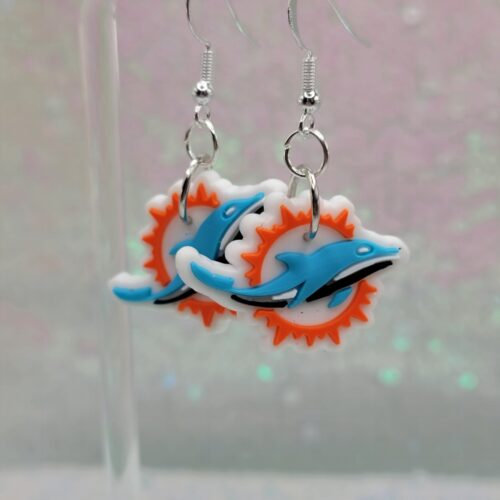 dolphin - FOOTBALL earrings